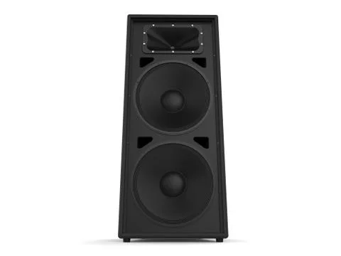 Big black loudspeaker Stock Illustration