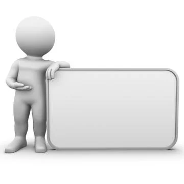 Big blank ad screen board Stock Illustration