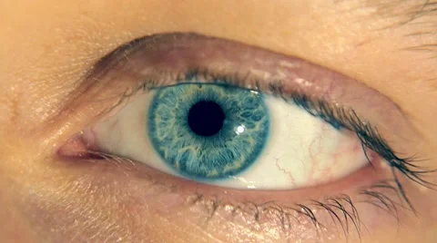 Big blue eye Stock Footage 68374871