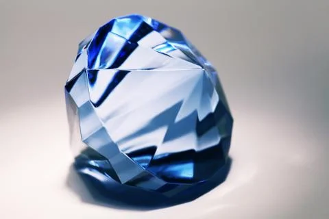 Big blue false diamond Stock Photos