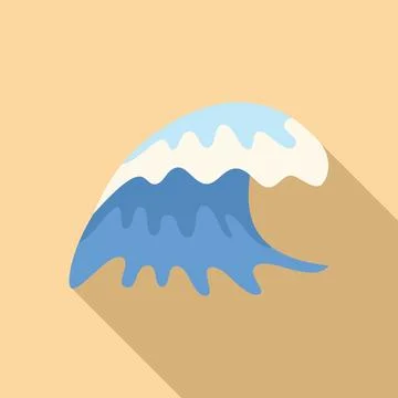 Big blue ocean wave breaking with foam splashing Illustrazione stock