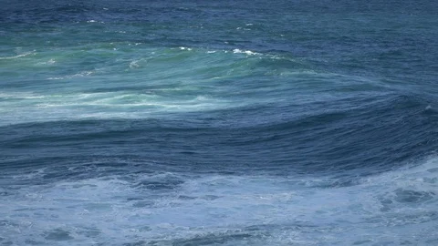 Big Blue Ocean Waves Stock Footage 94239343