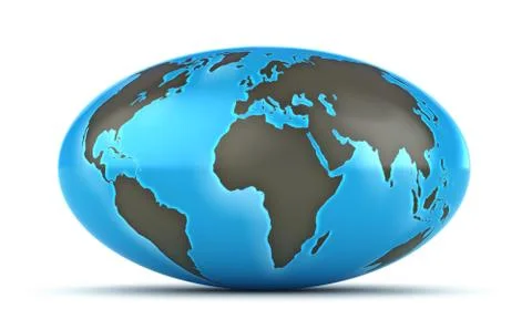 Big blue planet Illustrazione stock