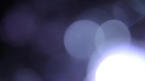 Big blue sparkling bokeh lights flare cover Видео 318914374