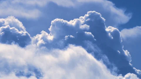 Big Blue Thunderhead Clouds Time Lapse Stock Footage 35830441