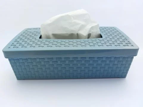 Big blue tissue holder Stock Photos