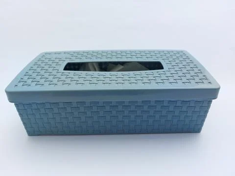 Big blue tissue holder Stock Photos