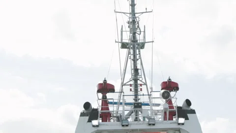 Big boat in the harbour Stock Footage 245315128