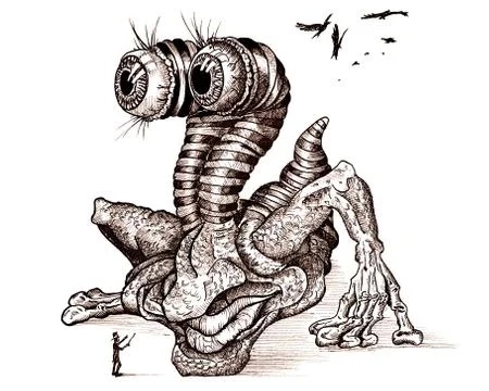 Big bogeyman Stock Illustration