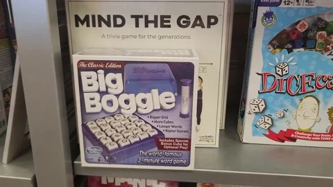 Big Boggle Game Video stock 198408294