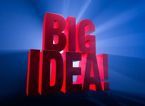 Big, Bold Idea! Stock Illustration