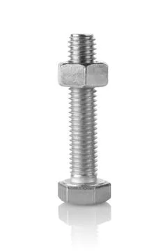 Big bolt and nut Stock Photos