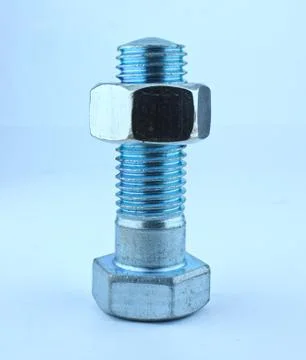 Big bolt and nut Stock Photos