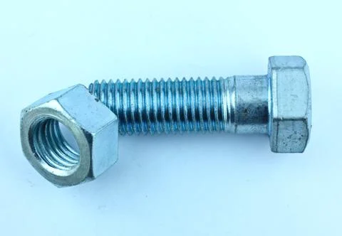 Big bolt and nut Stock Photos