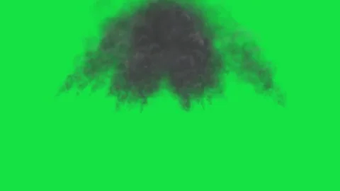 Big Bomb Blast Explosion with Dark Smoke Effect Animation Green Screen 스톡 동영상 303384705