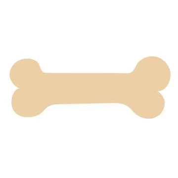 Big bone. Dog bone outline icon. Theme for dogs and other animals. Vector Ill Stock Illustration