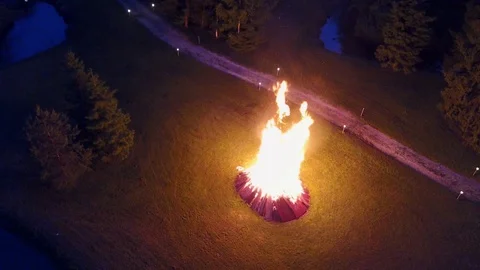 Big bonfire Stock Footage 101274984