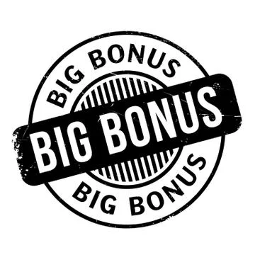 Big Bonus rubber stamp Illustrazione stock