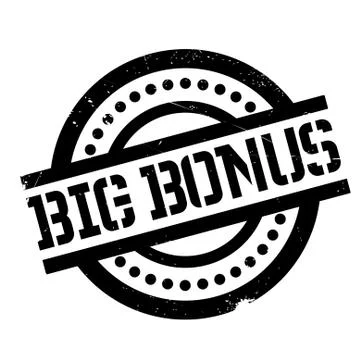 Big Bonus rubber stamp Illustrazione stock