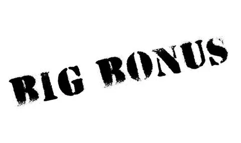 Big Bonus rubber stamp Illustrazione stock