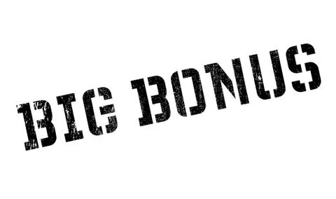 Big Bonus rubber stamp Illustrazione stock