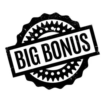 Big Bonus rubber stamp Illustrazione stock
