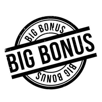 Big Bonus rubber stamp Illustrazione stock