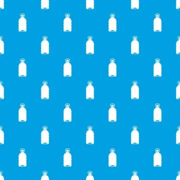 Big bottle pattern seamless blue 스톡 일러스트