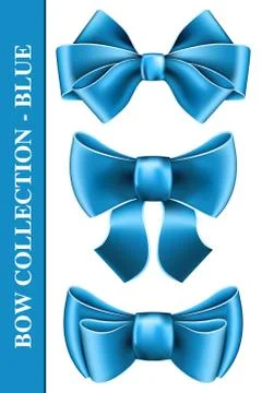 Big bow collection Stock Illustration
