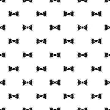 Big bow tie pattern seamless vector Stock Illustration