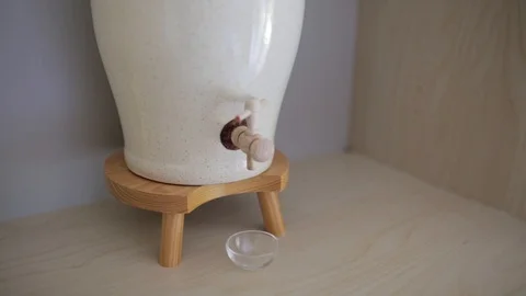 Big Bowl Of Vinegar Stock Footage 100020053