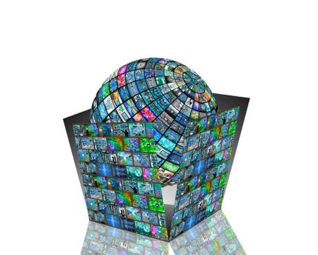 Big box 库存插图