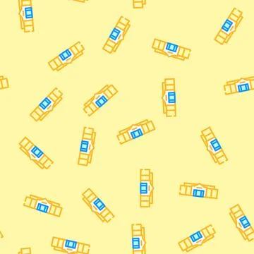 Big box store shop vector seamless pattern 스톡 일러스트