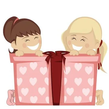 Big box surprise Stock Illustration