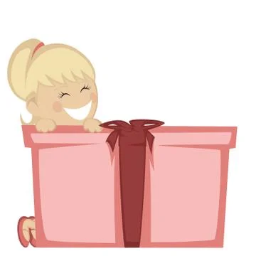 Big box surprise Stock Illustration