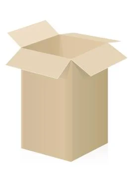 Big Box Top Open 库存插图