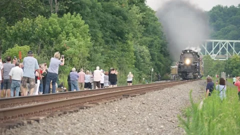 Big Boy 4014 Draws Railfans Stock Footage 339304558