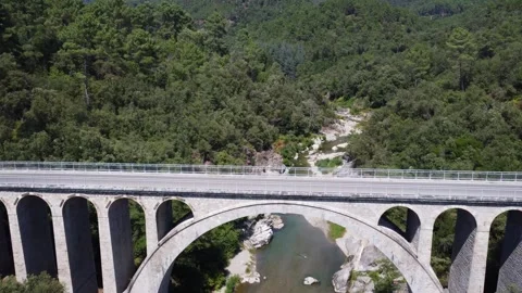 The big bridge of the abarines Stock Footage 248157123