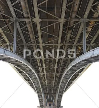 Big bridge isolated on a white background Stock Photo #51232685