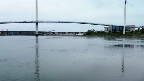 Big bridge over water Video stock 169554326