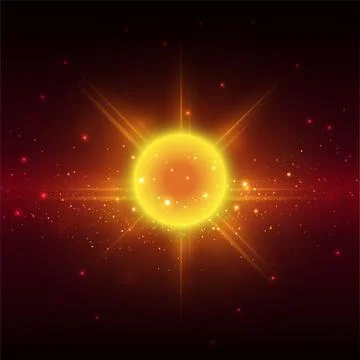 Big bright star. Vector background Stock Illustration