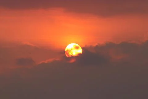 Big bright sun Stock Photos