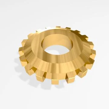 Big bronze gear Stock Illustration