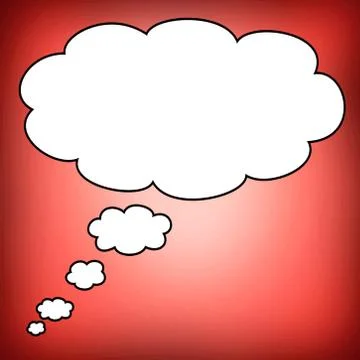 Big bubble in blank Stock Illustration