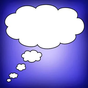 Big bubble in blank Stock Illustration