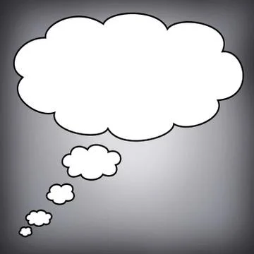 Big bubble in blank Stock Illustration