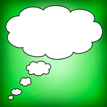 Big bubble in blank Stock Illustration