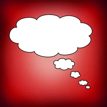 Big bubble in blank Stock Illustration