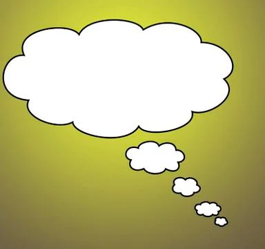 Big bubble in blank Stock Illustration