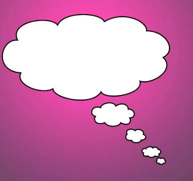 Big bubble in blank Stock Illustration